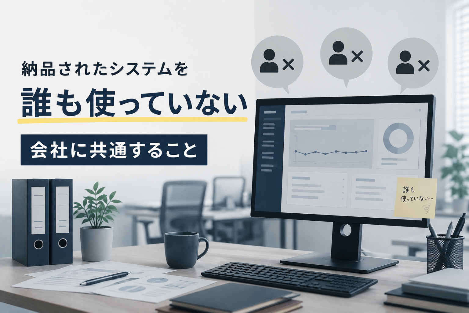 「納品されたシステムを誰も使っていない」会社に共通すること